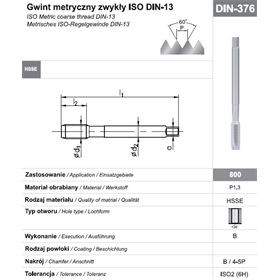 Gwintownik maszynowy wysokowydajny Fanar 36528