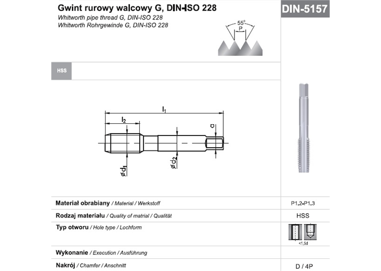 Gwintownik maszynowy Fanar 8286