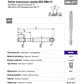 Gwintownik maszynowy wysokowydajny Fanar 8470