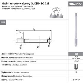 Gwintownik maszynowy wysokowydajny Fanar 8584