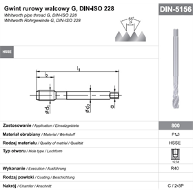 Gwintownik maszynowy wysokowydajny Fanar 8659