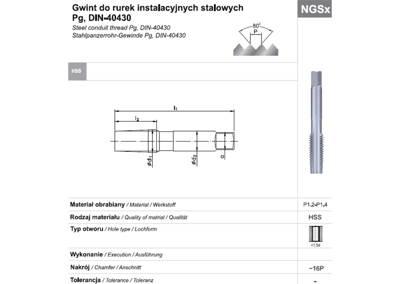 Gwintownik maszynowy do rurek instalacyjnych stalowych Fanar 8753