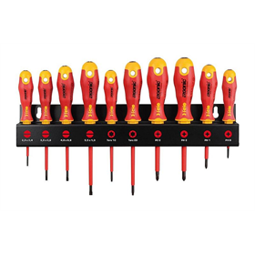 Zestaw wkrętaków na szynie 10szt. Felo 400 Ergonic VDE
