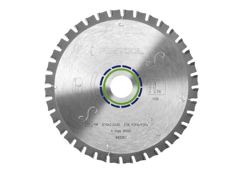 Piła tarczowa z zębem płaskim Festool 210x2,2x30 F36