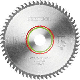 Piła tarczowa do laminatu i polimeru Festool 210x2,4x30 TF60