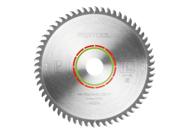 Piła tarczowa do laminatu i polimeru Festool 210x2,4x30 TF60