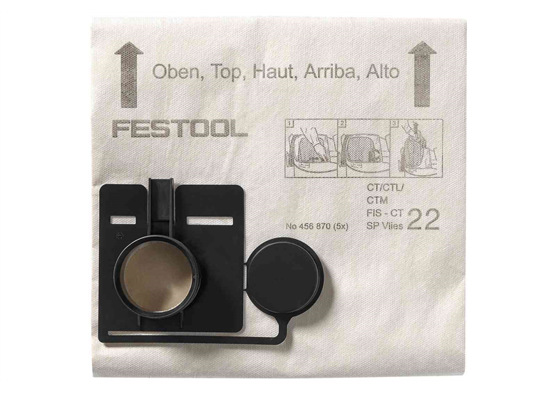 Worek filtrujący 5szt. Festool FIS-CT 22 SP VLIES/5