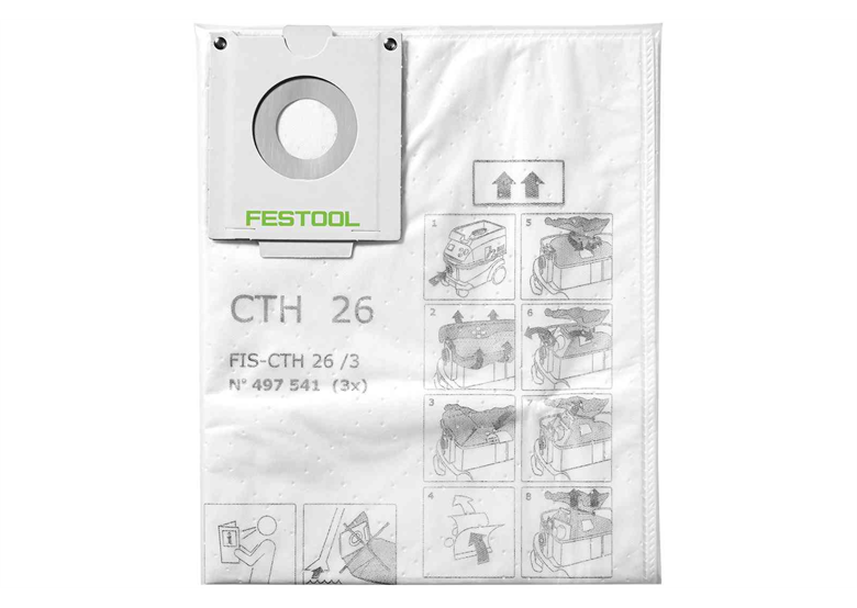 Worek filtrujący 3szt. Festool FIS-CTH 26/3