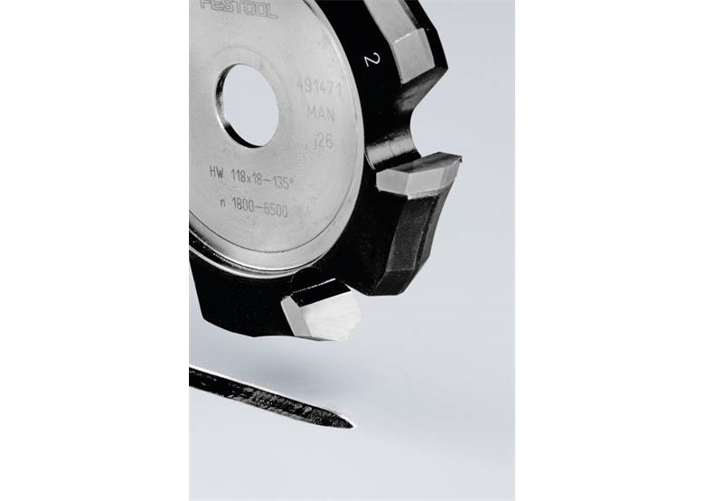 Frez do wpustów "V" HW Festool HW 118x18-135°/Alu