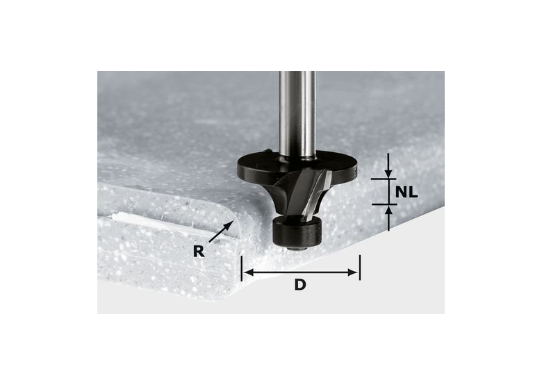 Frez do zaokrągleń Festool HW R3/D22 ss S12