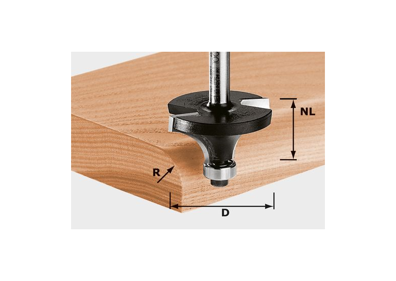 Frez do zaokrągleń Festool HW S8 D18,7/R3 KL