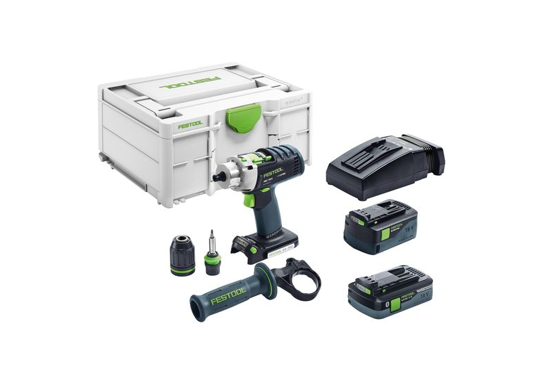 Wiertarko-wkrętarka udarowa Festool PDC 18/4 5,2/4,0-Plus
