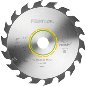 Tarcza pilarska Panther 225x2,6x30mm Festool PW18