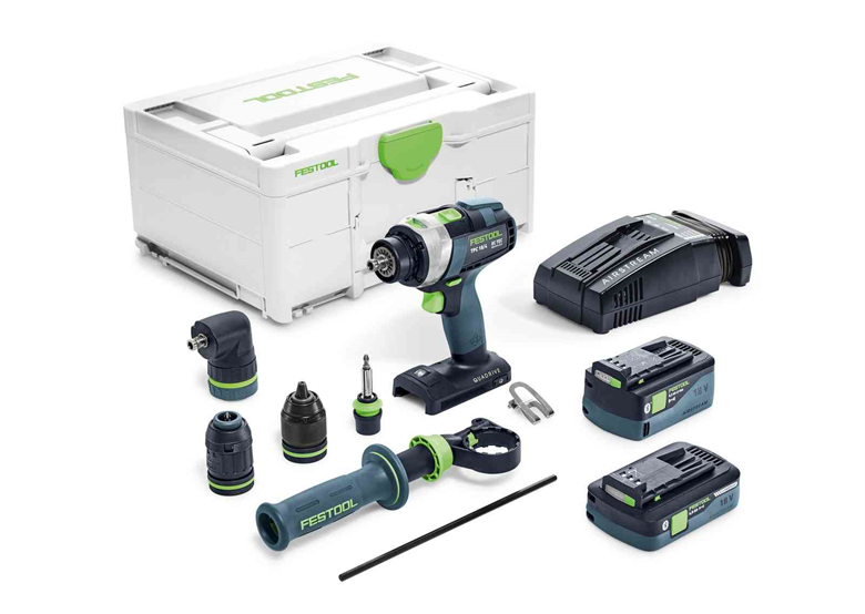Wiertarko-wkrętarka udarowa Festool TPC18/4 5,2/4I-Set/XL-SC
