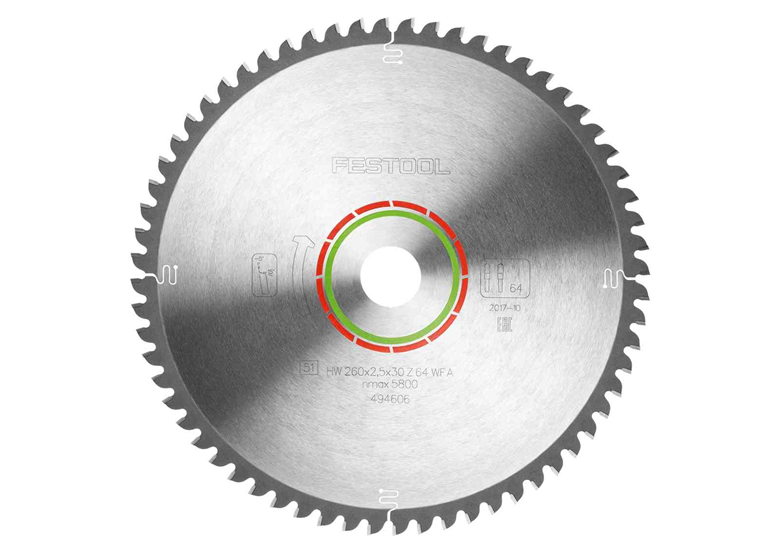 Tarcza pilarska LAMINATE/HPL HW 260x2,5x30 Festool WZ/FA64