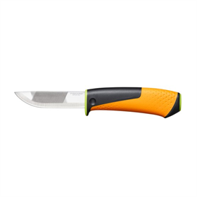 Nóż uniwersalny z wbudowaną z ostrzałką i pilnikiem (zielony) Fiskars 1023619