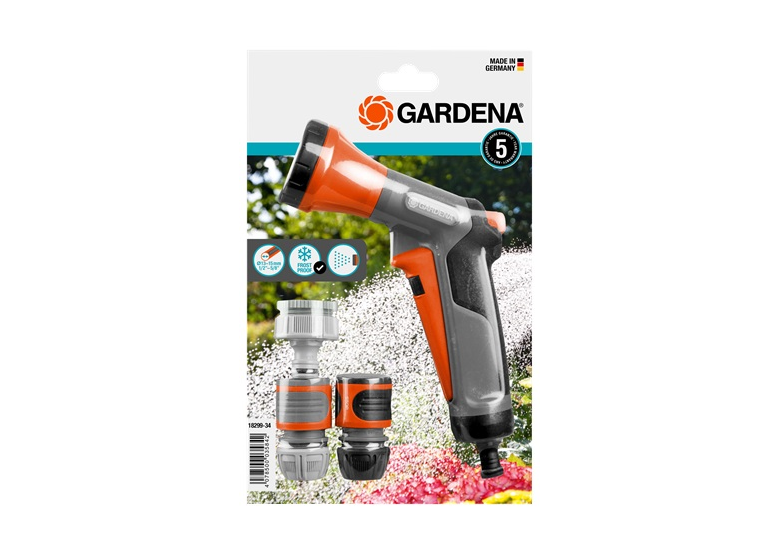 Zestaw ze zraszaczem pistoletowym 1/2"-5/8" Gardena Classic 18299-34