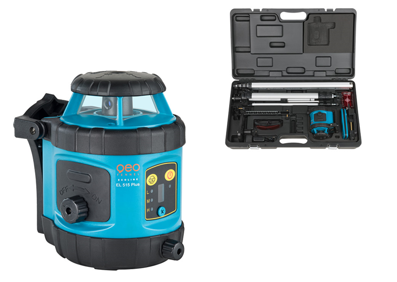 Niwelator laserowy ze statywem i łatą Geo-Fennel EL 515 Plus set maxi box