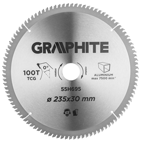 Tarcza do aluminium 235x30mm Graphite 55H695