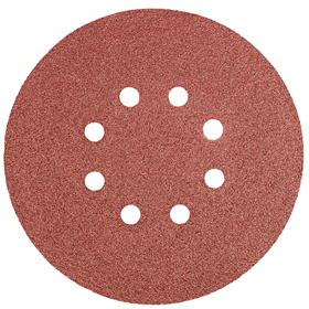 Krążki ścierne 150mm, K80, 5szt. z 8 otworami Graphite 55H947