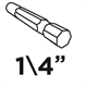 Uchwyt magnetyczny do końcówek wkrętakowych 1/4", 65mm Graphite 55H995