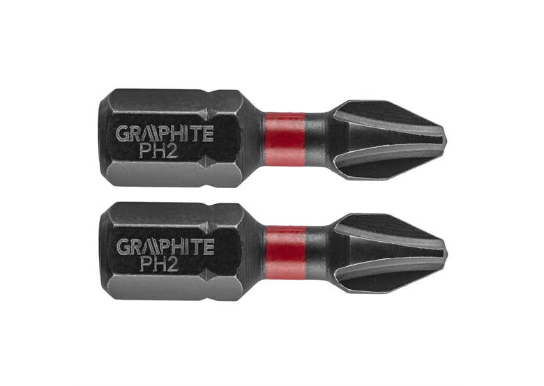 Bity udarowe PH2x25mm, 2szt. Graphite 56H501