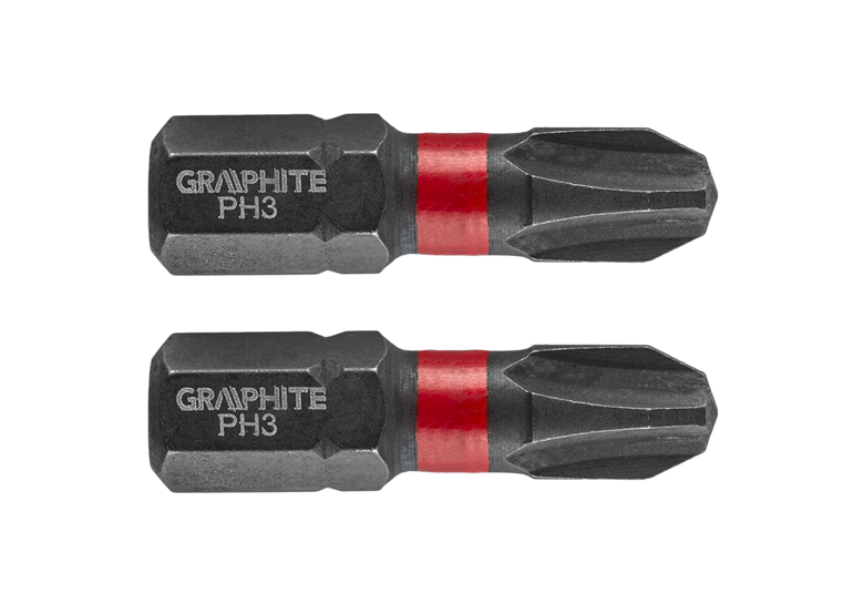 Bity udarowe PH3x25mm, 2szt. Graphite 56H502