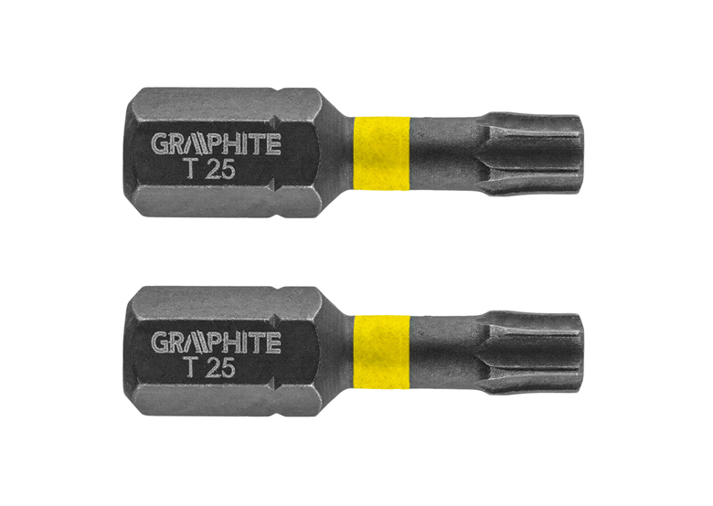 Bity udarowe TX25x25mm, 2szt. Graphite 56H514