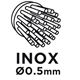 Szczotka druciana doczołowa 100mm x M14, INOX Graphite 57H583
