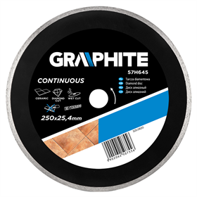 Tarcza diamentowa 250x25.4mm Graphite 57H645