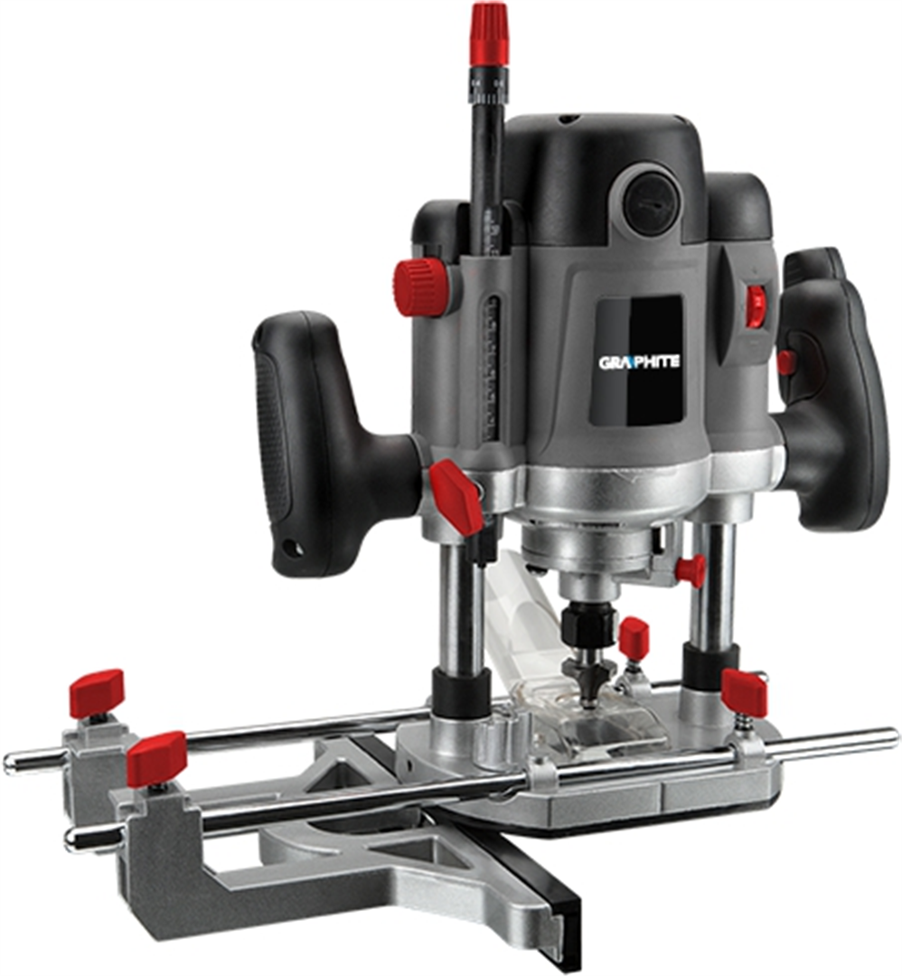 Frezarka górnowrzecionowa 1500W, uchwyt 6, 8, 12mm, walizka