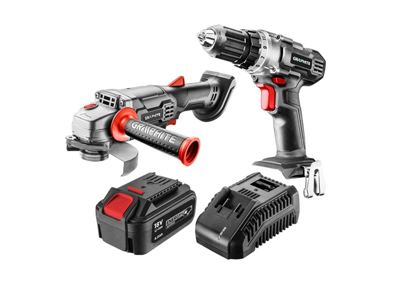 Zestaw elektronarzędzi 18V Graphite Energy+ 58G000-CS1 1x4.0Ah