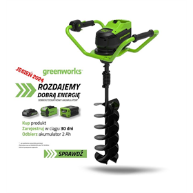 Wiertnica glebowa Greenworks GD60EA