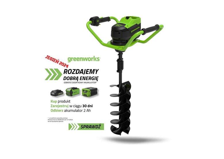 Wiertnica glebowa Greenworks GD60EA