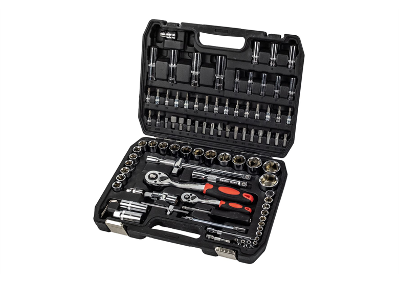 Zestaw 94 -częściowy kluczy nasadowych 1/4" i 1/2" POLER Grosley GR51001