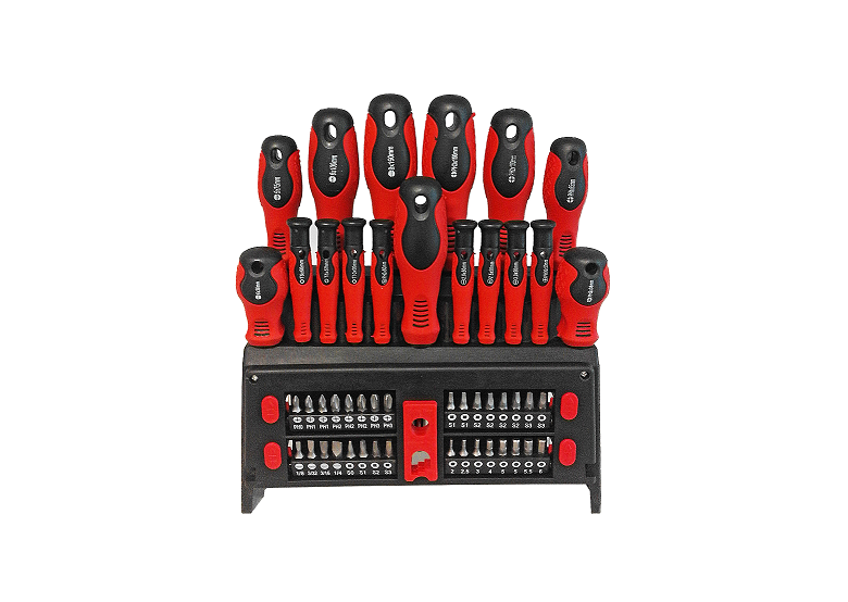 Zestaw 50 -częściowy wkrętaków i bitów na stojaku Grosley GR56010