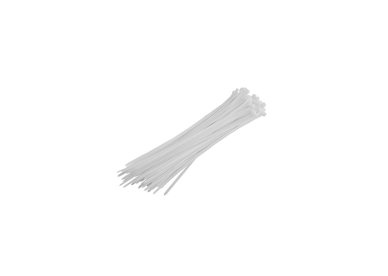 Nylonowa opaska kablowa biała 4.5x350 - 100szt. Grosley GR63034