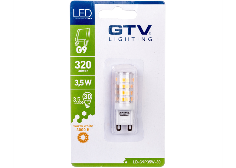 Żarówka LED GTV LD-G9P35W-30