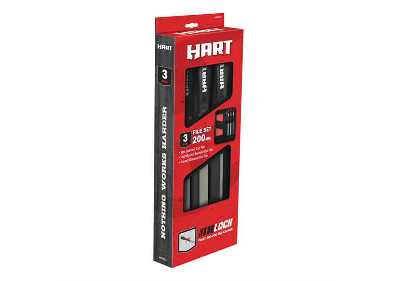 Zestaw pilników 200mm 3szt. Hart HFSET3