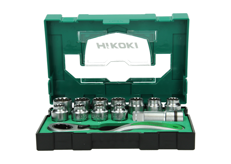 Zestaw nasadek 1/2" 13szt. Hikoki Box III