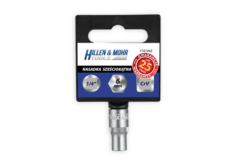 Nasadka 6kąt 1/4"" 14 mm z przywieszką Hillen&Mohr Tools 17A114Z