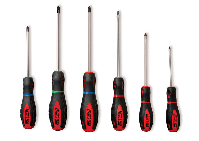 Zestaw wkrętaków 6szt, stal S2 Hillen&Mohr Tools 17W092