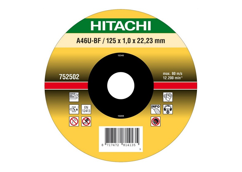 Tarcza do stali INOX Hitachi A46U-BF/ 230X1,9X22,33