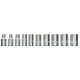 Zestaw kluczy nasadowych 1/4", z grzechotką, 11 elementów Högert HT1R334