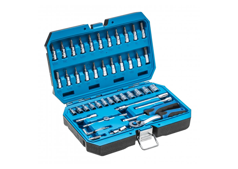 Klucze nasadowe 1/4", zestaw 46 elementów Högert HT1R416