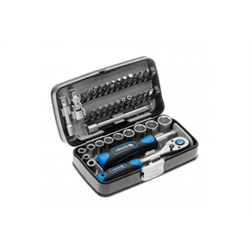 Klucze nasadowe 1/4”, zestaw 38 elementów Högert HT1R462