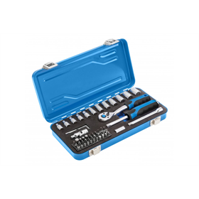 Klucze nasadowe 1/4″, zestaw 53 elementów Högert HT1R485