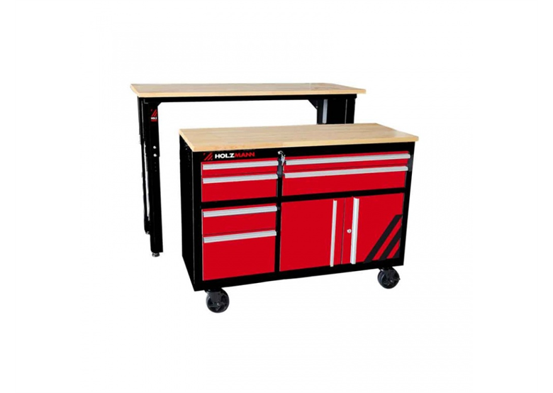 Stół warsztatowy oraz szafka narzędziowa, warsztatowa Holzmann WEWA1216SET