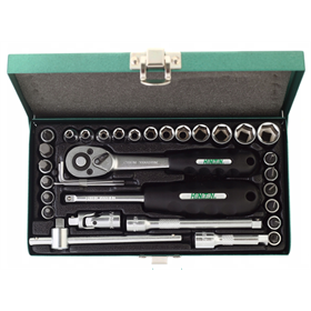 Klucze nasadowe 1/4", zestaw 33 elementów Honiton H1133