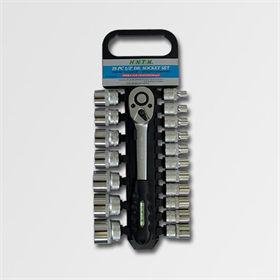 Klucze nasadowe 1/2", zestaw 19 elementów Honiton H4019